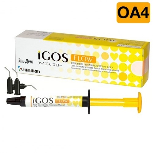 iGOS Flow Цвет OA4 (1 шпр.-2,6 г) цирконосодержащий жидкотекучий композит, YAMAKIN 1231915197 - фото 320316
