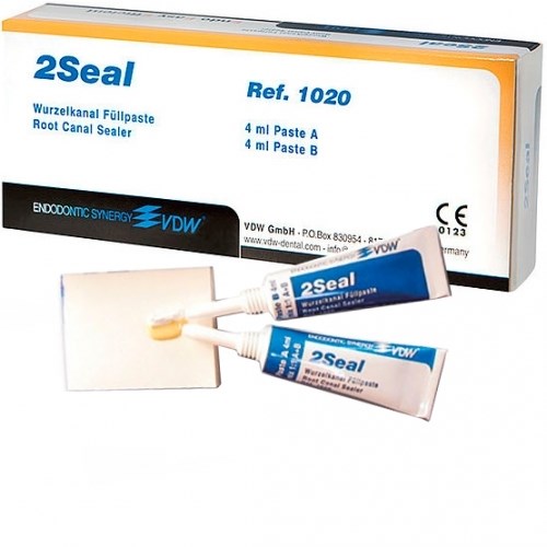 2SEAL силер (4мл+4мл)- паста для пломбирования каналов, VDW (германия) 0001912896 - фото 321687