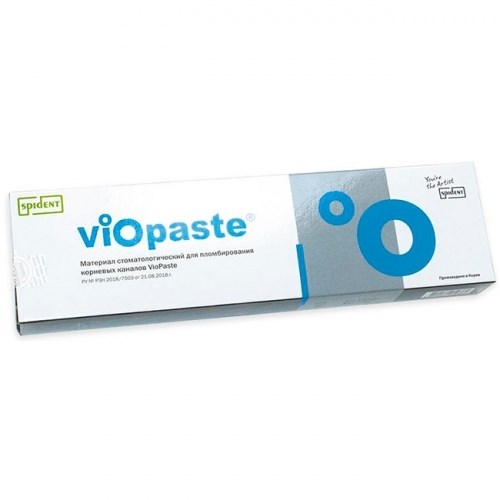 VioPaste-паста для временного пломбирования каналов с Гидроксид кальция и Сульфатом бария. Шприц 2,0г, насадки, Spident 1231913826 - фото 321769