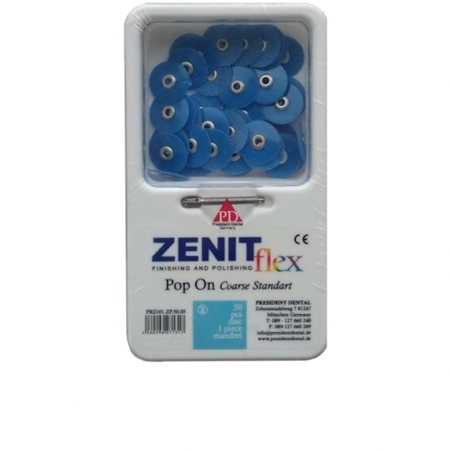 Диски Zenit flex Pop On грубые D14мм синие (50шт/1 дискодер) 0001916648 - фото 321926