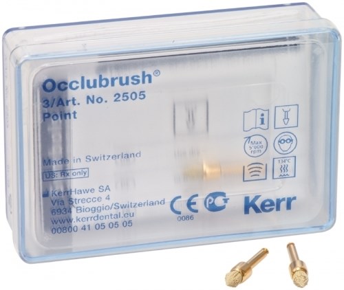 2505 Щетки Occlubrush стоматологические для финирования и полировки (острый кончик) 3шт., Kerr 0001913244 - фото 322569