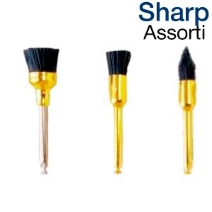 Щетки карбидные «Kagayaki Sharp» ассорти, 10 шт. (4 чашки, 3 кон., 3 кисточки) 1231912392 - фото 322615
