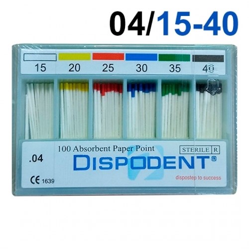 Абсорберы конусные 04 №15-40 (100шт), Dispodent 1231913213 - фото 325893