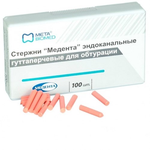 "Стержни META Медента"" гуттаперчевые для ""E&Q"", уп/100шт" 0001916624 - фото 326376