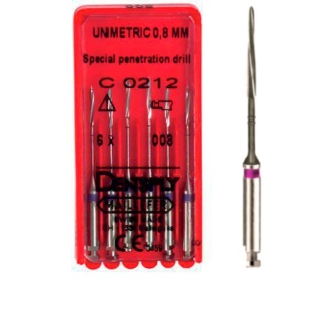 Penetration drill №008 (6 шт.), 1 полоса, фиолетовый, Maillefer 00000001073 - фото 332552
