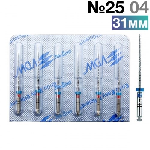 FlexMaster Тейпер NiTi №25 04 L31, VDW 0001911230 - фото 332808