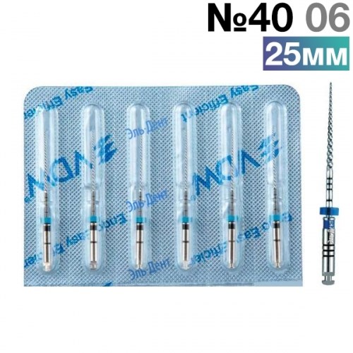 FlexMaster Тейпер NiTi №40 06 L25, VDW 1231915569 - фото 332839