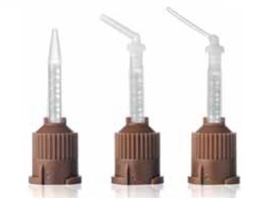 Наконечники смесительные+ насадки внутриротовые изогнутые Cem Implant Auto Mix, 25 шт. BJM LAB (Израиль) 0001916136 - фото 335449