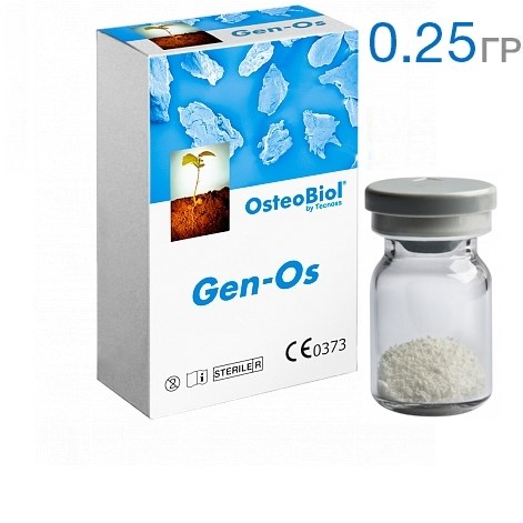 Osteobiol Gen-OS Mix 0,25г-Гранулы из смеси губчатой и кортикальной кости с коллагеном M1052FS / M1052FE - фото 335551
