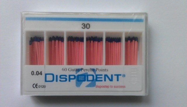 Pearl Dent Co., Ltd Штифты гуттаперчевые 04 №30, 60шт  (Dispodent) st484316 - фото 341487