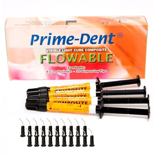 "Composite текучий Флоу А3 Prime-Dent"" (4 шпр х 2 гр + наконечники для шприцов 20 шт.) Набор" st188747 - фото 341747