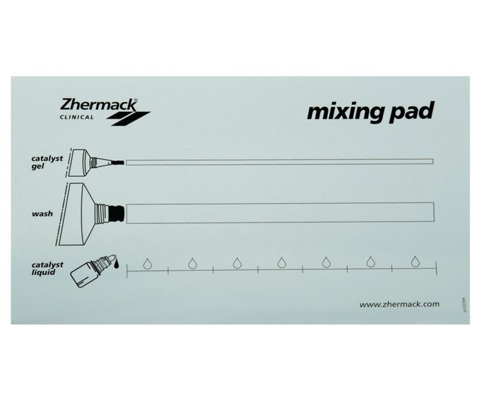Блокнот для замешивания силиконов со шкалой Mixing Pad (20 листов). C207201 - фото 344184