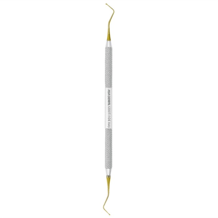 Asa Dental 1200T-1 - штопфер N1 двусторонний с нитрит-титановым покрытием (золотым) (шарик) 1200T-1 - фото 346633