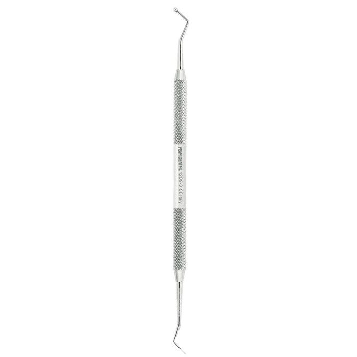 Asa Dental 1209-3 - штопфер-гладилка N3 двусторонняя (шарик-гладилка) 1209-3 - фото 346661