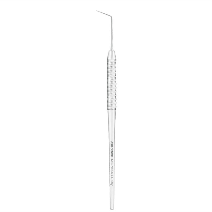 Asa Dental ML0700-6 - зонд N6 односторонний изогнутый Leonardo с полой легкой ручкой ML0700-6 - фото 346752