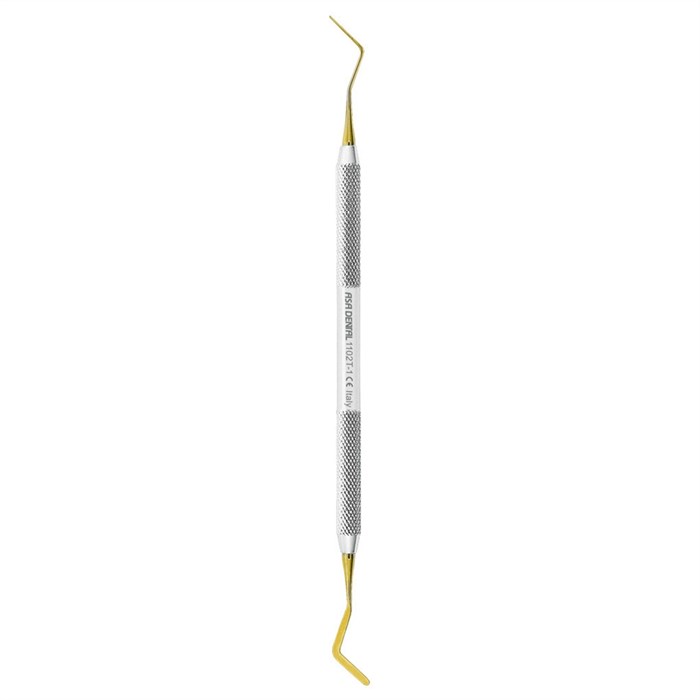 Asa Dental 1102T-1 - гладилка N1 двусторонняя с нитрит-титановым покрытием (золотым) 1102T-1 - фото 346764