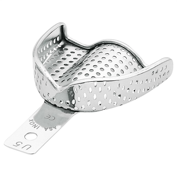 Asa Dental 2804S-U5 - ложка слепочная верхняя большая (L) с перфорацией с бортиками 2804S-U5 - фото 347946