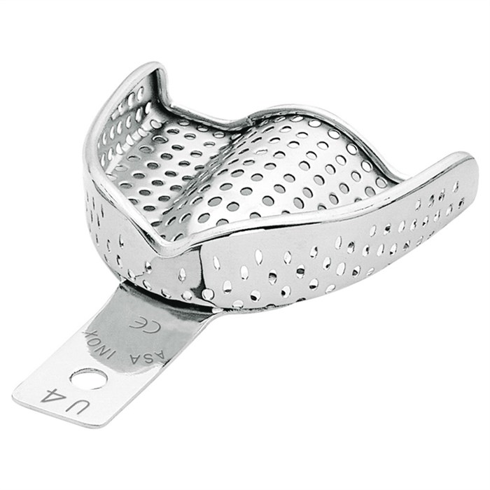 Asa Dental 2804S-U4 - ложка слепочная верхняя средняя (M) с перфорацией с бортиками 2804S-U4 - фото 347951