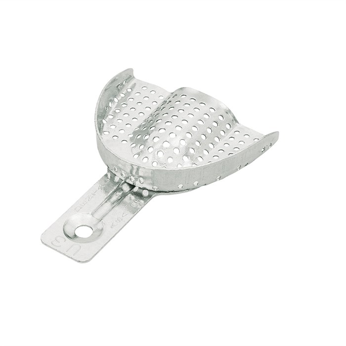 Asa Dental 2816-U3 - ложка слепочная верхняя большая (L) с перфораций без бортика, детская, из алюминия 2816-U3 - фото 347986
