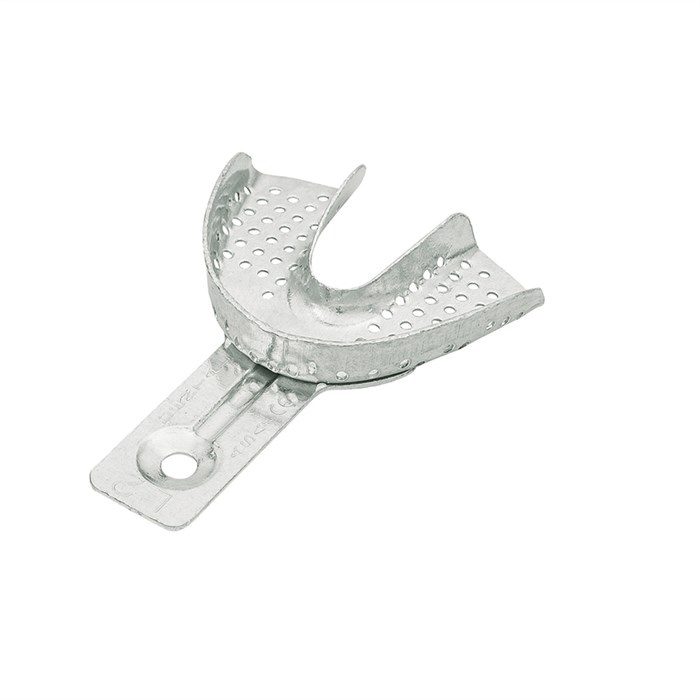 Asa Dental 2816-L2 - ложка слепочная нижняя средняя (M) с перфораций без бортика, детская, из алюминия 2816-L2 - фото 347987