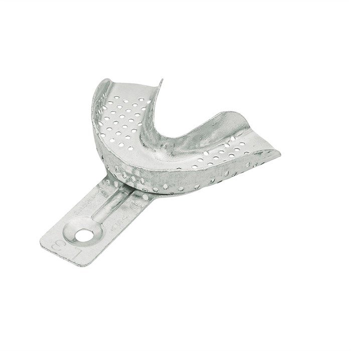 Asa Dental 2816-L3 - ложка слепочная нижняя большая (L) с перфораций без бортика, детская, из алюминия 2816-L3 - фото 347988