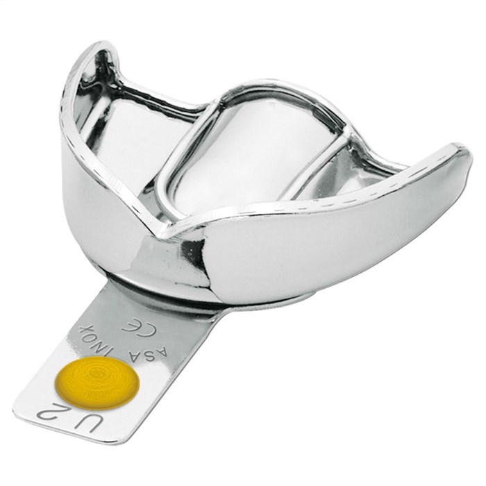 Asa Dental 2807-U2 - ложка слепочная верхняя малая (XS) без перфорации с бортиками 2807-U2 - фото 348007
