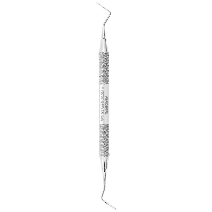 Asa Dental MV0707-GFW - зонд пародонтологический двусторонний Leonardo Light (1-2-3-5-7-8-9-10 и 10-9-8-7-5-3-2-1), 162 мм MV0707-GFW - фото 348358