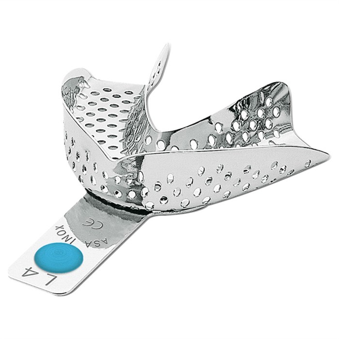 Asa Dental 2801-L4 - ложка слепочная нижняя средняя (M) с перфорацией без бортиков 2801-L4 - фото 348978