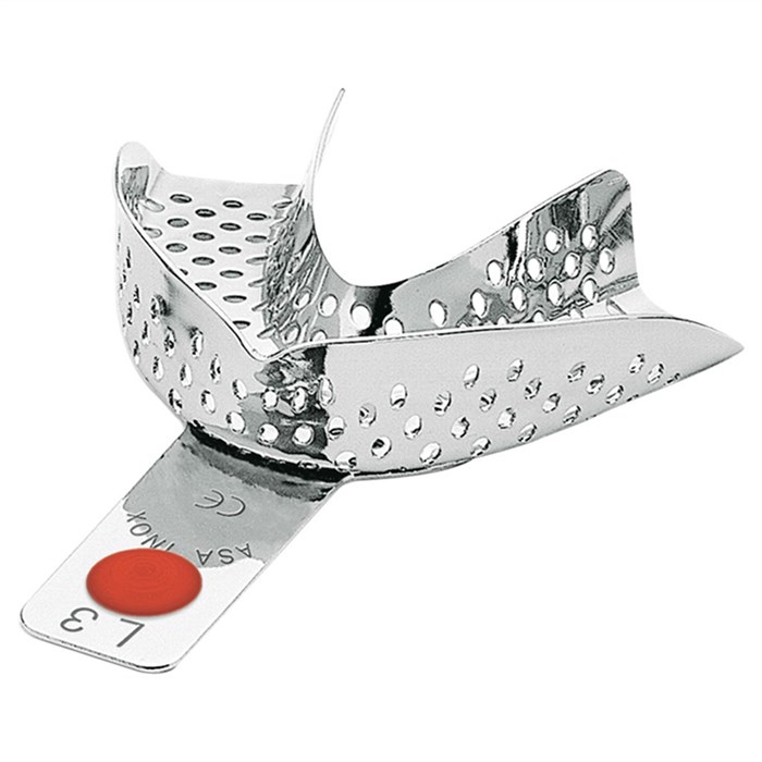 Asa Dental 2801-L3 - ложка слепочная нижняя малая (S) с перфорацией без бортиков 2801-L3 - фото 348980