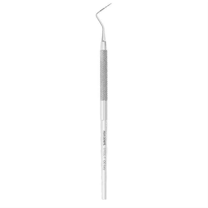 Asa Dental 0703L-1 - зонд пародонтологический односторонний (10-9-8-7-5-3-2-1), 153 мм 0703L-1 - фото 349019
