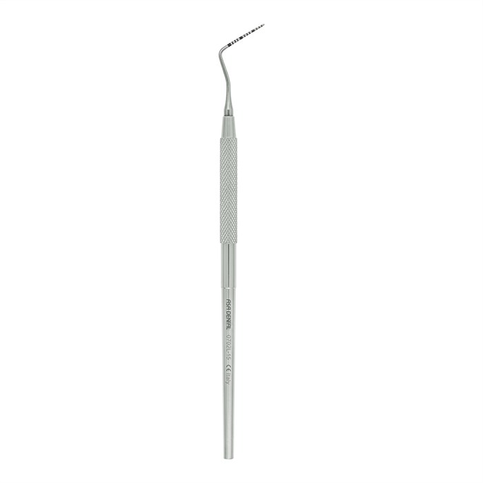 Asa Dental 0702L-15 - зонд пародонтологический односторонний (15-14-10-9-5-4), 155 мм 0702L-15 - фото 349025