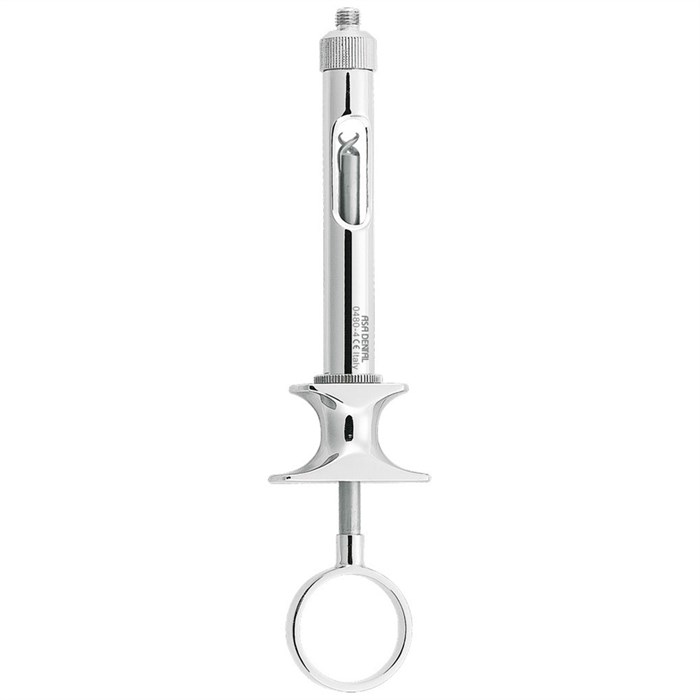 Asa Dental 0480-4 - шприц карпульный, с одним кольцом, ручная аспирация 0480-4 - фото 349269