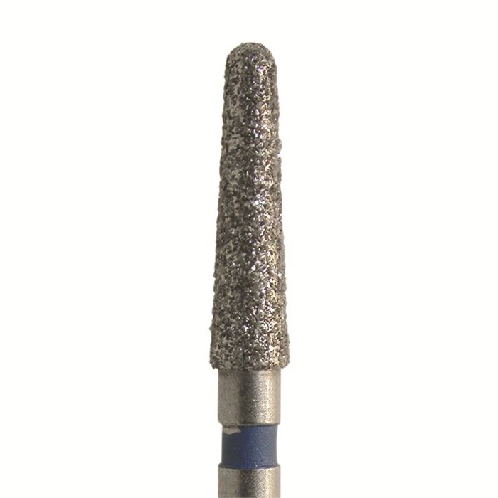Бор алмазный SL850.FG.018, синий, 25 шт. Форма: конус с закругленным концом SL850.FG.018 - фото 350355