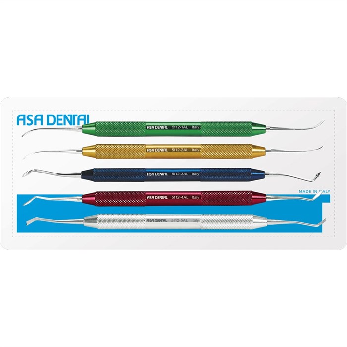 Asa Dental S5112AL - инструменты для моделировки воска, набор из 5 штук S5112AL - фото 351060