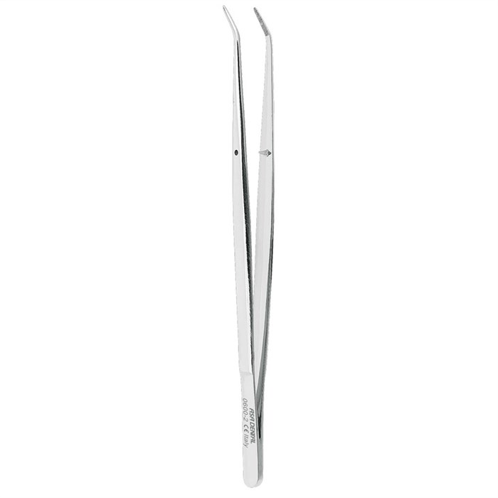 Asa Dental 0600-2 - пинцет анатомический изогнутый, 16 см 0600-2 - фото 351225