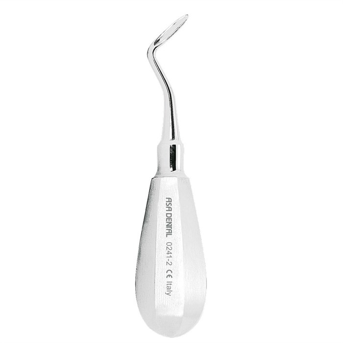 Asa Dental 0241-2 - элеватор N2 изогнутый от себя, 3,5 мм 0241-2 - фото 351256