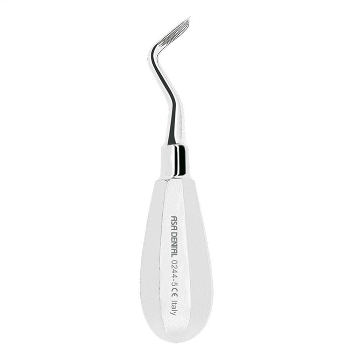 Asa Dental 0244-5 - элеватор N5 изогнутый от себя заостренный, 3,8 мм 0244-5 - фото 351273