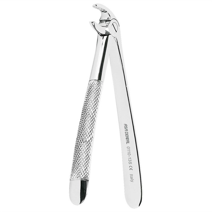 Asa Dental 0110-13S - щипцы N13S с зазубренными кончиками для удаления нижних моляров 0110-13S - фото 351332