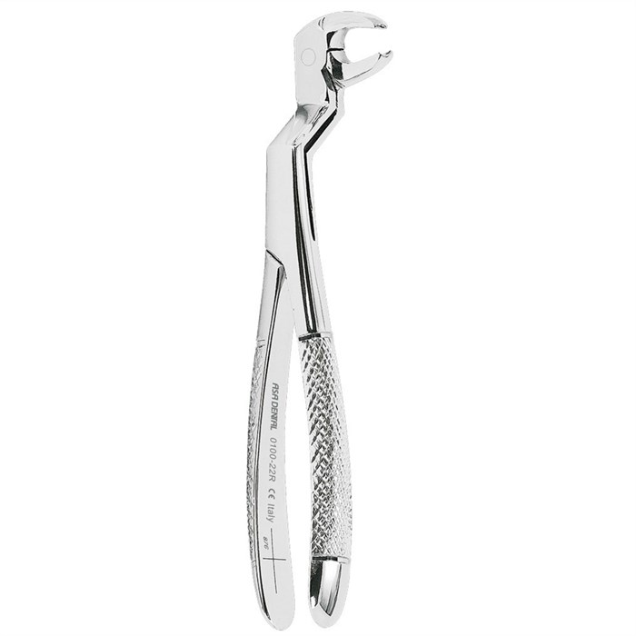 Asa Dental 0100-22R - щипцы N22R для удаления зубов для нижних и правых третьих моляров с зубчиками 0100-22R - фото 351428