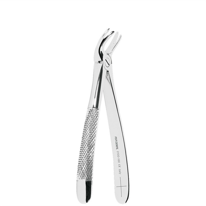 Asa Dental 0100-166 - щипцы N166 для удаления зубов верхних универсальные для моляров и премоляров с зубчиками 0100-166 - фото 351437
