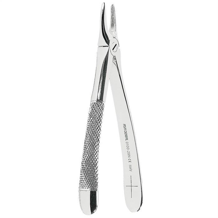 Asa Dental 0100-29N - щипцы N29N для верхних корней и резцов с зубчиками 0100-29N - фото 351445