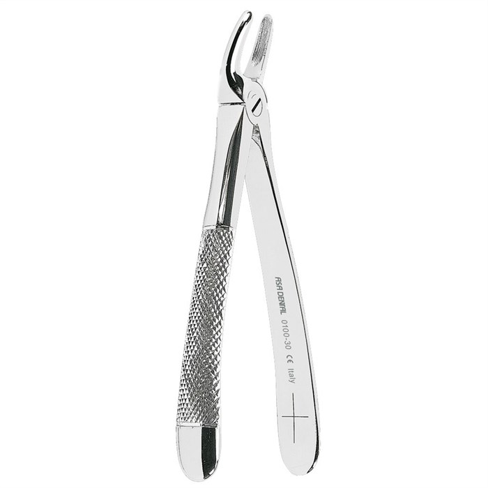 Asa Dental 0100-30 - щипцы N30 для верхних корней с зубчиками 0100-30 - фото 351449