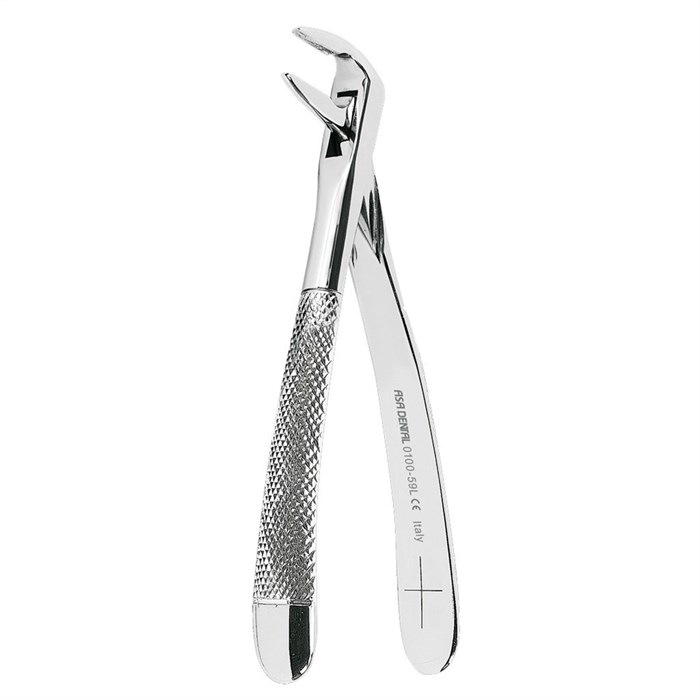 Asa Dental 0100-59L - щипцы N59L для нижних корней с зубчиками 0100-59L - фото 351467