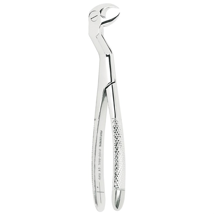 Asa Dental 0100-86/L - щипцы N86L для нижних левых восьмерок с зубчиками 0100-86/L - фото 351490