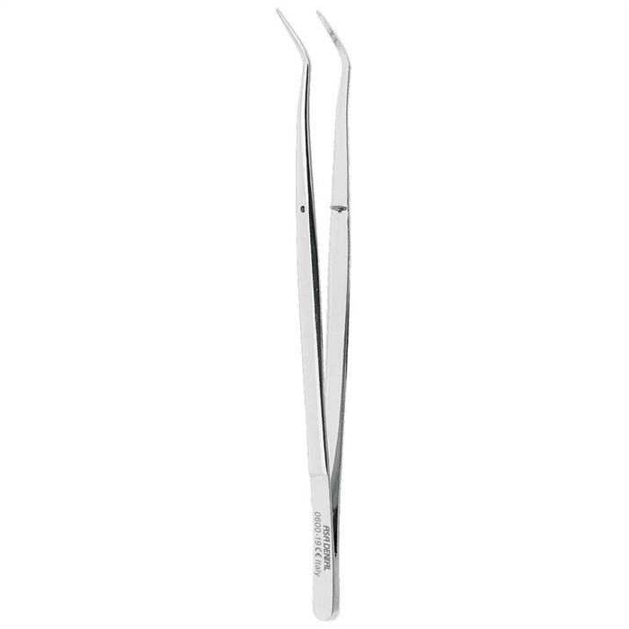 Asa Dental 0600-19 - пинцет анатомический изогнутый, 19 см 0600-19 - фото 351627