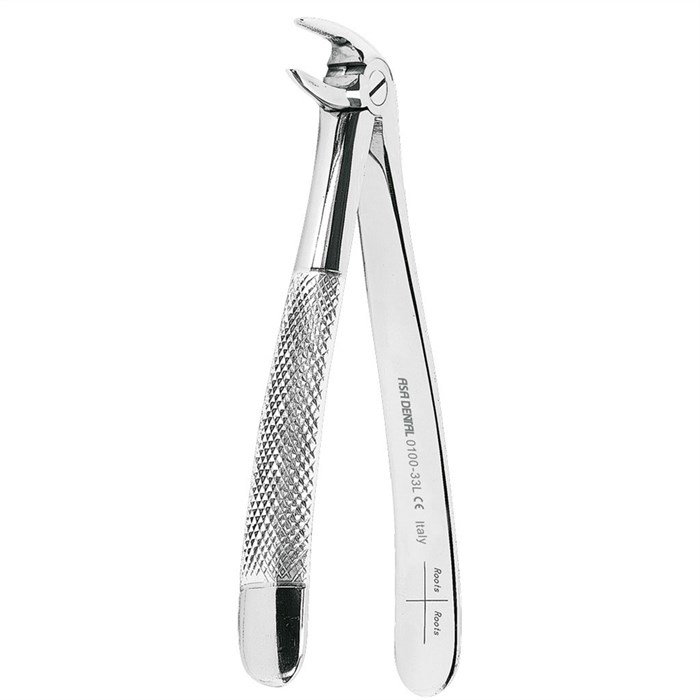 Asa Dental 0100-33L - щипцы N33L для нижних корней с зубчиками 0100-33L - фото 351631