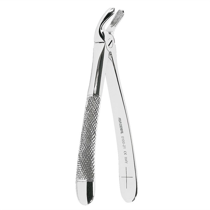 Asa Dental 0100-21 - щипцы N21 для удаления зубов для нижних моляров с зубчиками 0100-21 - фото 351667