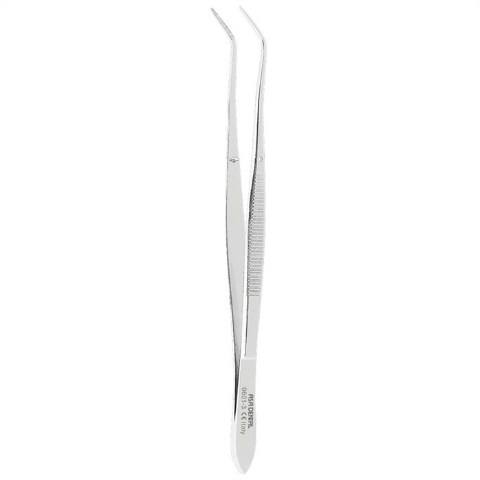 Asa Dental 0601-3 - пинцет анатомический изогнутый N3, 16 см 0601-3 - фото 351727