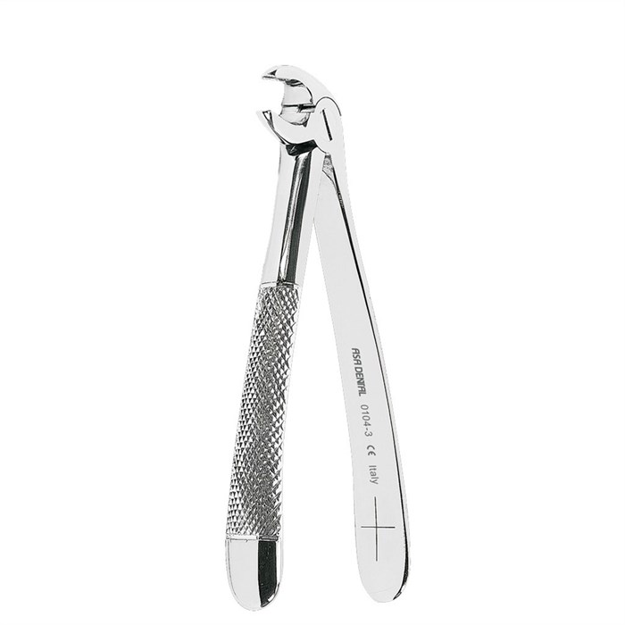 Asa Dental 0104-3 - щипцы для удаления с зазубренными кончиками (для нижних резцов, премоляров и корней) 0104-3 - фото 351793