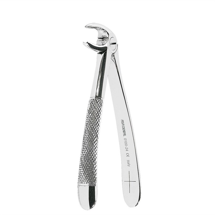 Asa Dental 0100-24 - щипцы N24 для удаления зубов для нижних левых моляров с зубчиками 0100-24 - фото 351795